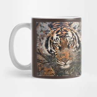 TIGER VINTAGE WOODBLOCK PRINT Mug